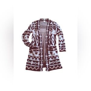 Long Aztec cardigan